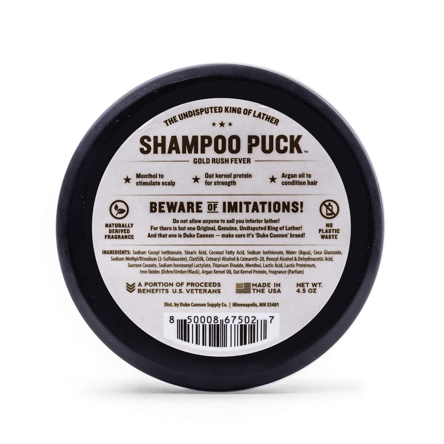 Men'S Shampoo Puck, Gold Rush - over 175 Washes, Sulfate-Free, 4.5 Oz (Pack of 1)