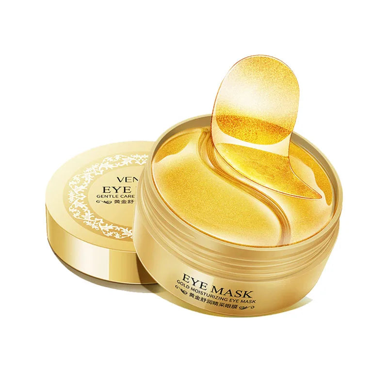 60Pcs/Box Seaweed Gold Collagen Eye Mask anti Dark Circles Removal Eyes Bags Moisturizing Anti-Aging Eye Patches Eyes Gel Mask