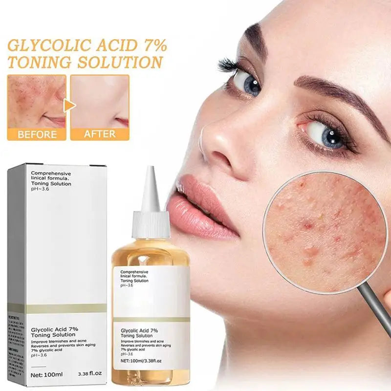 100Ml Repairing Facial Oil Nourishing Gentle Glycolic Acid Toner Face Essence the Glycolic Acid 7% Toning Solution