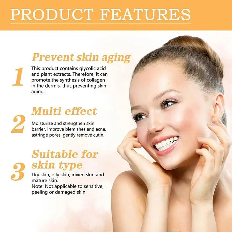 100Ml Repairing Facial Oil Nourishing Gentle Glycolic Acid Toner Face Essence the Glycolic Acid 7% Toning Solution
