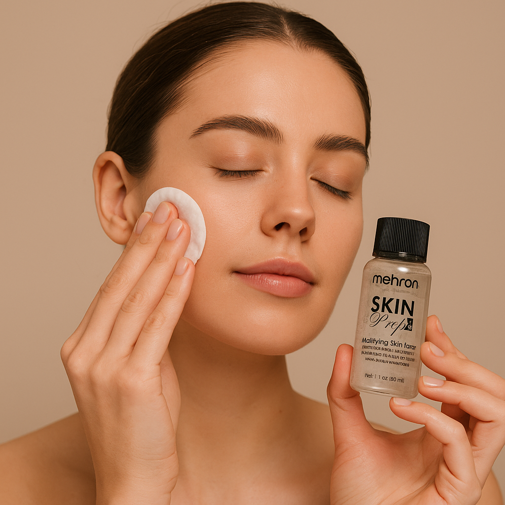 Mehron Makeup Skin Prep Pro Mattifying Skin Toner | Long Lasting Pre-Makeup Skin Primer (1 fl oz)