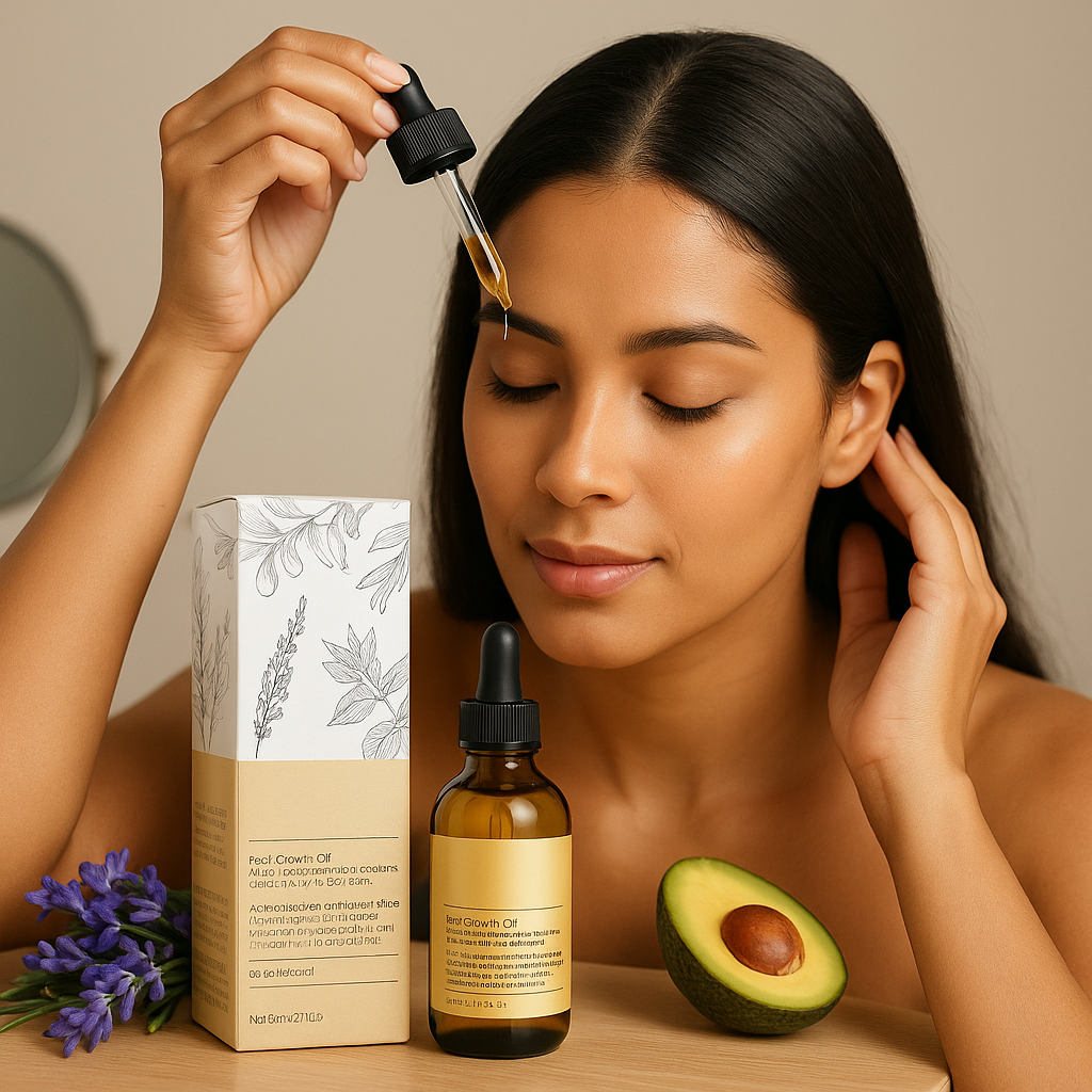 Generic Veganic Natural Hair Growth Oil Veganic Hair Growth Oil Hair Oil Rosemary Hair Growth Oil for Dry Damaged Hair and Growth Thin Hair 2Fl Oz 60Ml Yellow