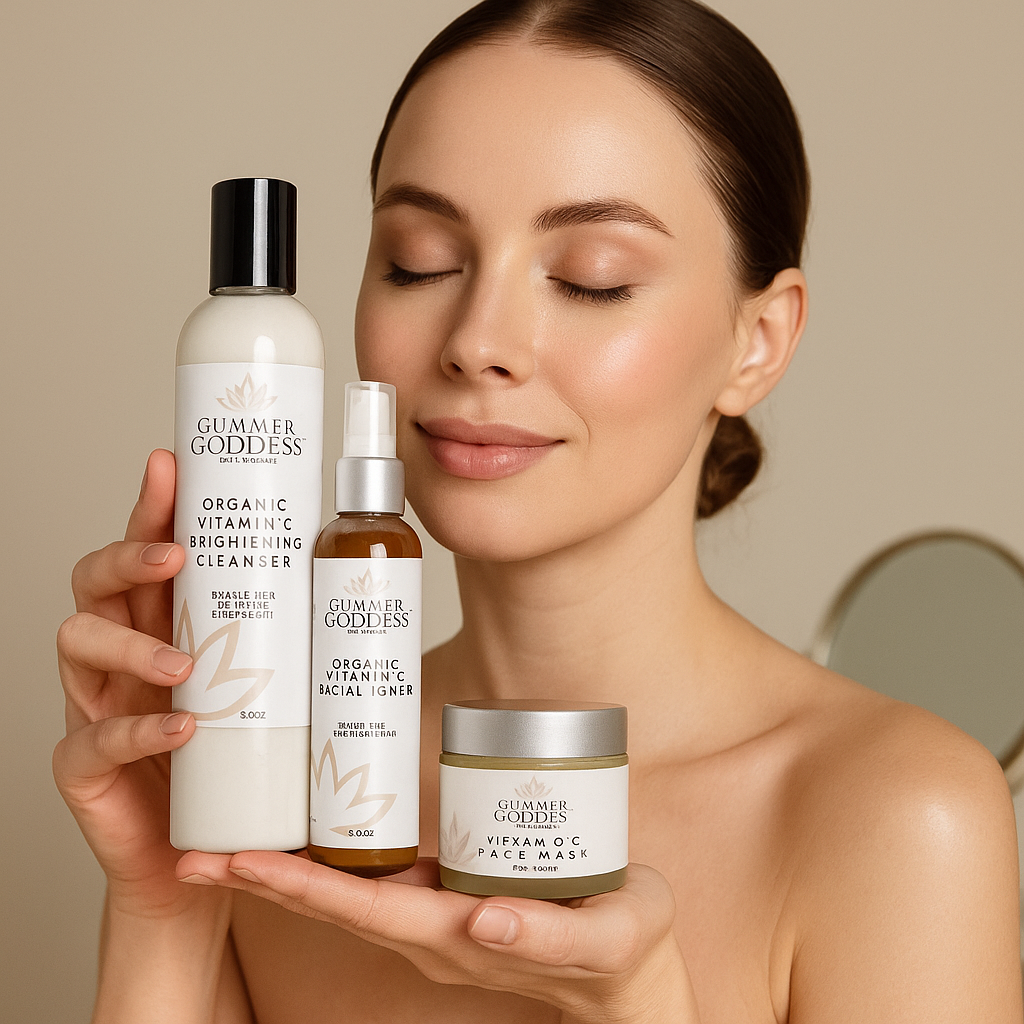 Vitamin C Brighter Skin Organic Skin Care 3 Step Cleansing Kit