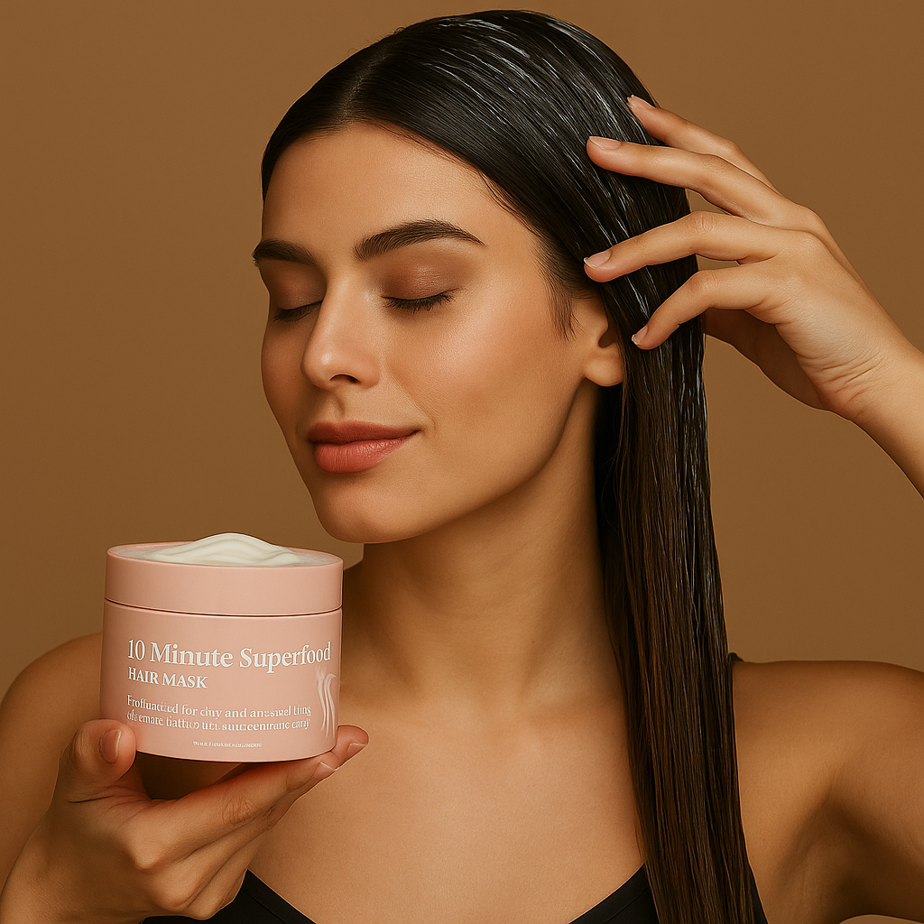 10 Minute Vitamin Infusions Hair Mask Superfood Hair Mask - Moisturizing Hair Mask for Damaged Hair Hair for Thicker Fuller and Shiny Hair(2pcs)