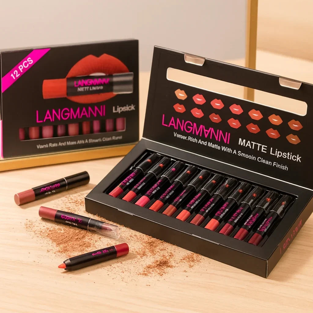 12 Piece Lipstick Set