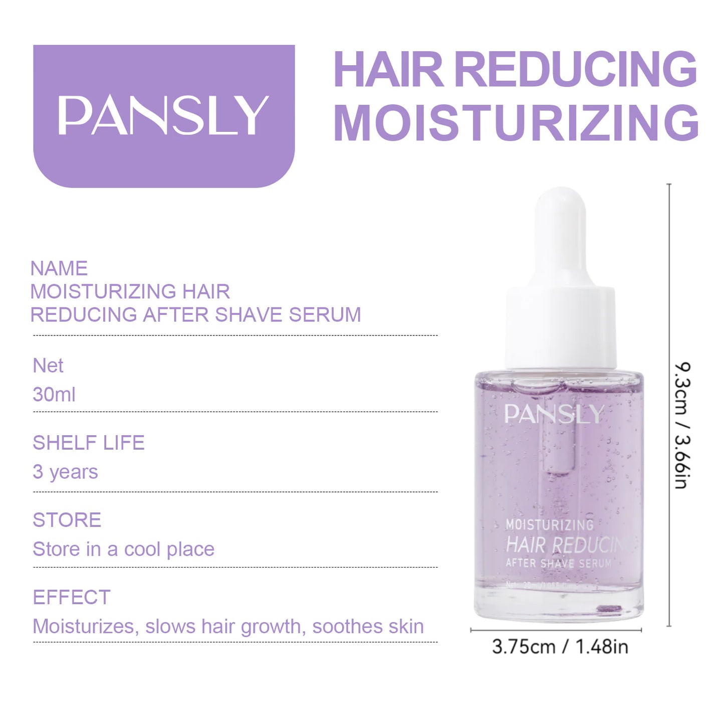 PANSLY Moisturizing Hair Reducing After Shave Serum