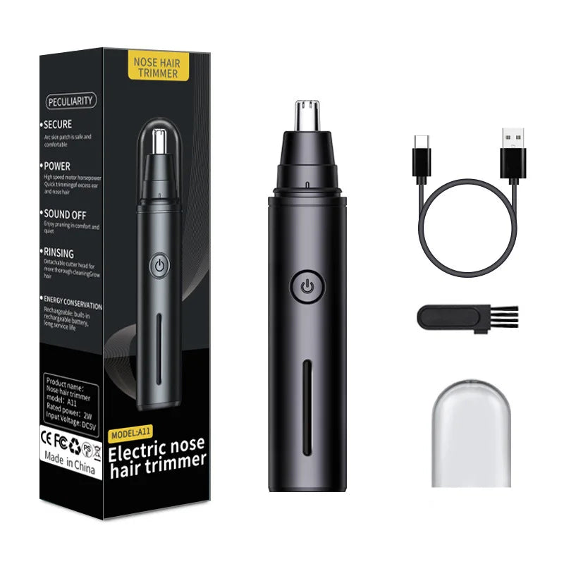 Mini Pocket Nose Hair Trimmer Painless Clipper Nose Ears Hair Eyebrow Waterproof Portable Trimmer for Men Women