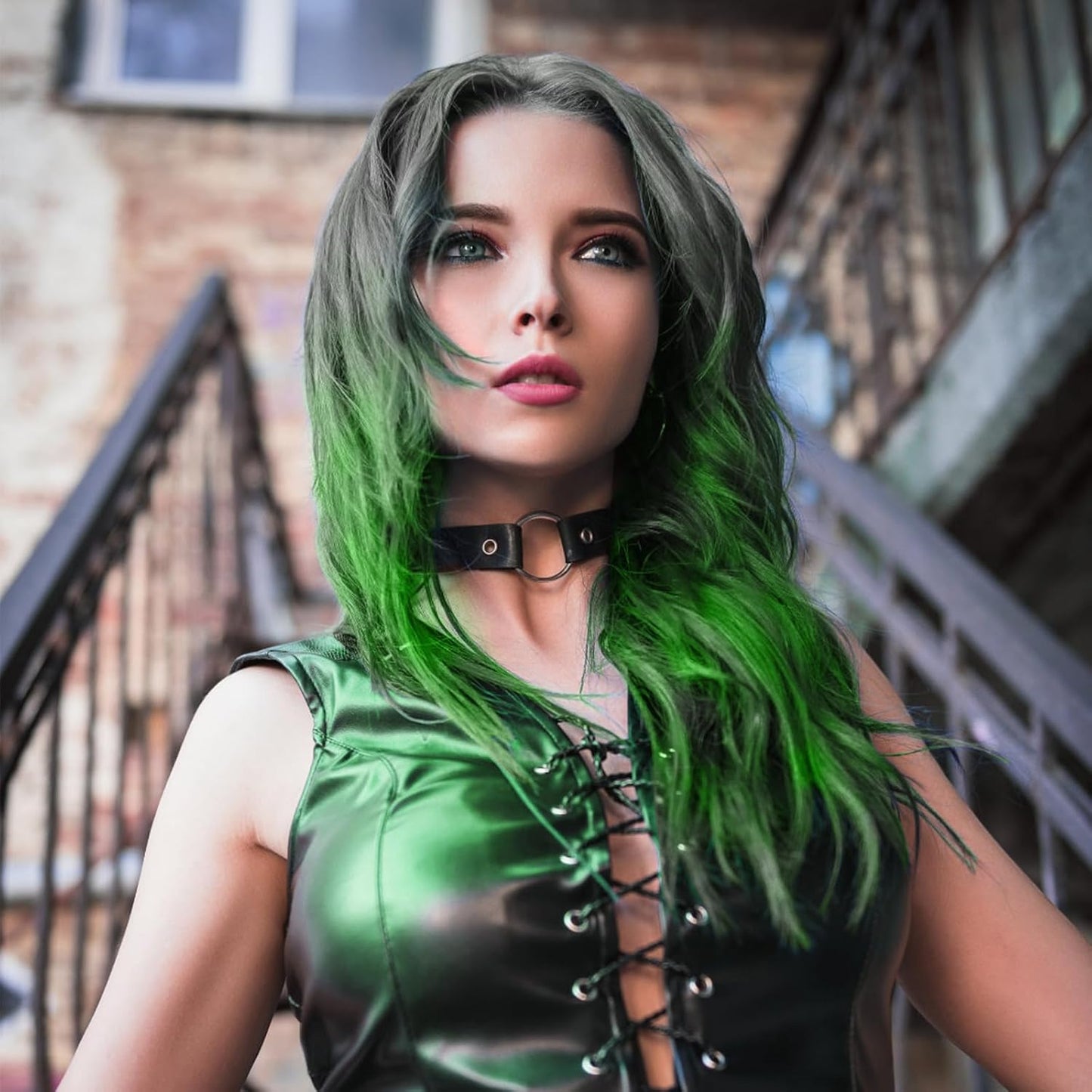 Temporary Green Hair Spray for Parties and Events - One-Time Use Wash-Off Hair Dye for Crazy Hair Day 100ML