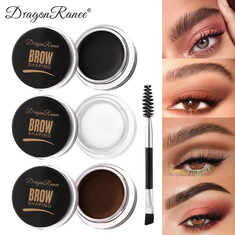 6Color Wild Eyebrow Styling Eyebrow Cream Styling Eyebrow Gel Soap Wax White Eyebrow Cream