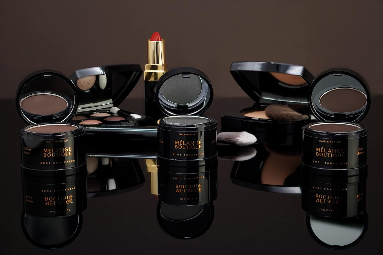 Hairline Powder Instant Formula (Medium Brown) - Root Touchup for Gray Hair, Concealer for Thinning & Bald Spots