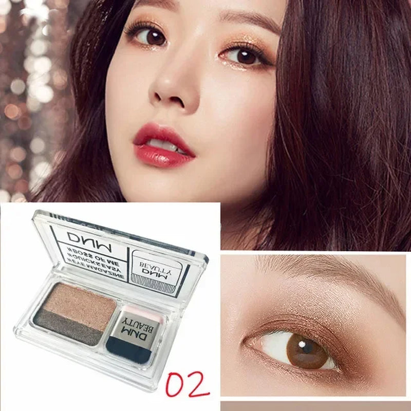 2 Colors Gradient Lazy Eye Shadow Stick Matte Shimmer Lasting Waterproof Eyeshadow Professional Charming Eyes Make up Cosmetics
