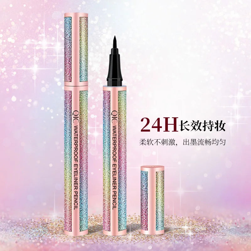 Starry Sky Black Liquid Eyeliner Pen Waterproof Quick Drying Eye Liner Pencil Women Beauty Cosmetics Eye Makeup Products