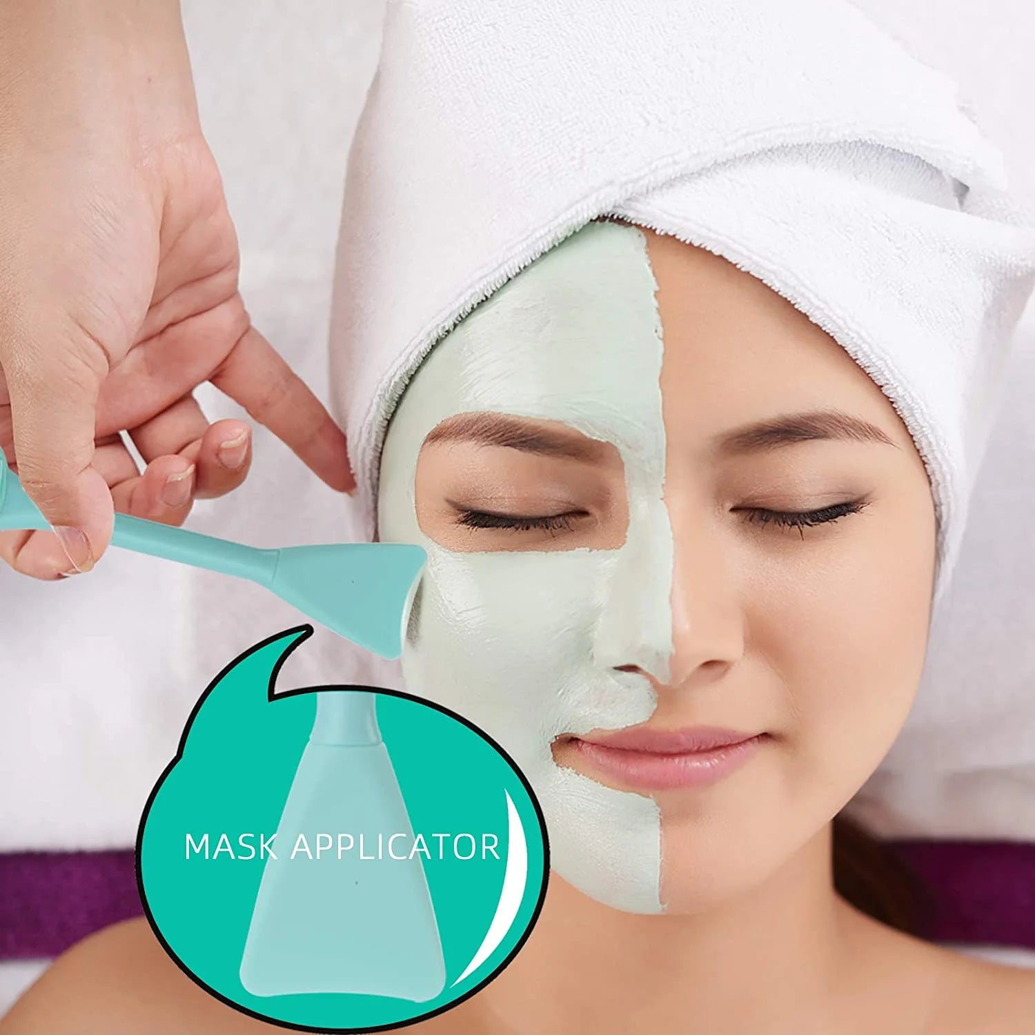 "4 in 1 Face Scrubber, Face Scrubber, Nose Cleaning, Cream Applicator, Mask Collector, Facial Exfoliator Cleansing Brush, Great for Face Clean, Care, and Make Up."