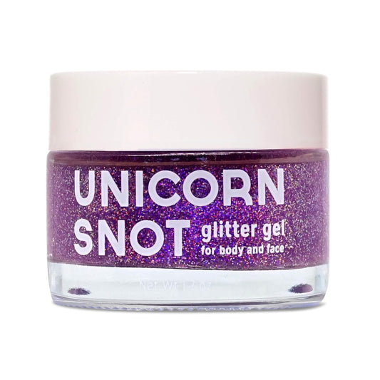 Holographic Body Glitter Gel - Vegan & Cruelty Free, Perfect for Festival, Rave, Halloween, Costume, Purple, 1.6Oz