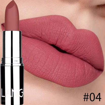 Matte Lipstick Waterproof Velvet Lips Stick 8 Colors Sexy Non-Stick Cup Make-Up Lipgloss Lipstick