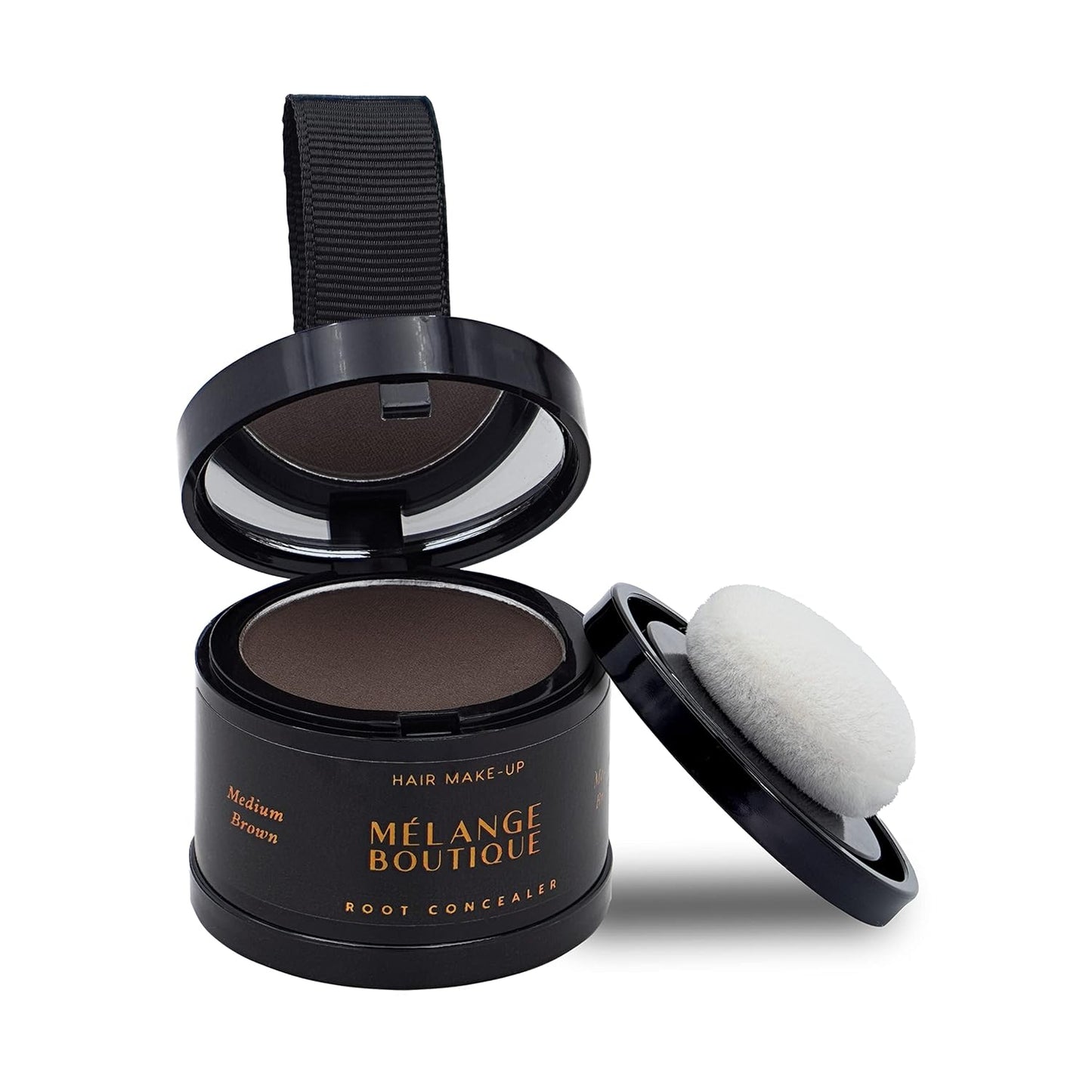 Hairline Powder Instant Formula (Medium Brown) - Root Touchup for Gray Hair, Concealer for Thinning & Bald Spots