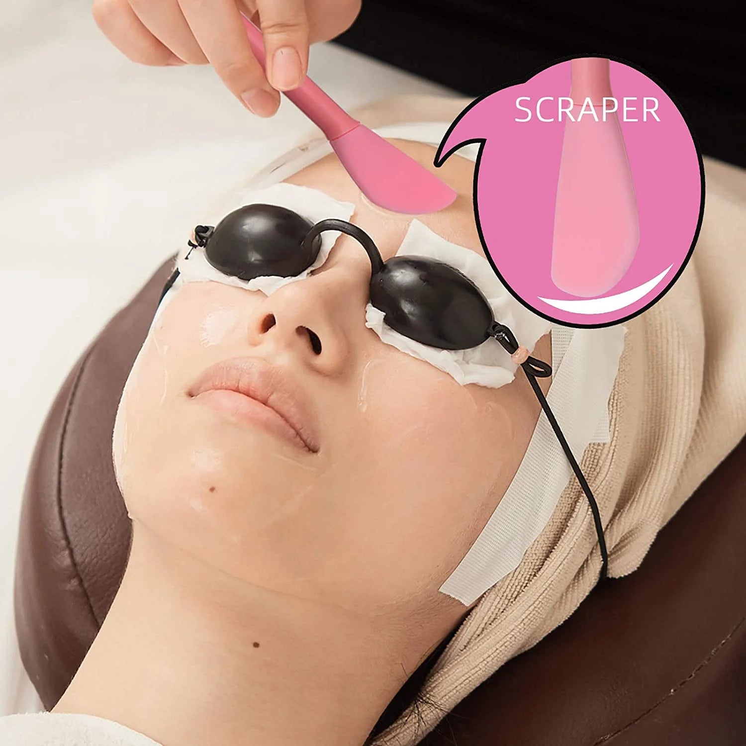 "4 in 1 Face Scrubber, Face Scrubber, Nose Cleaning, Cream Applicator, Mask Collector, Facial Exfoliator Cleansing Brush, Great for Face Clean, Care, and Make Up."