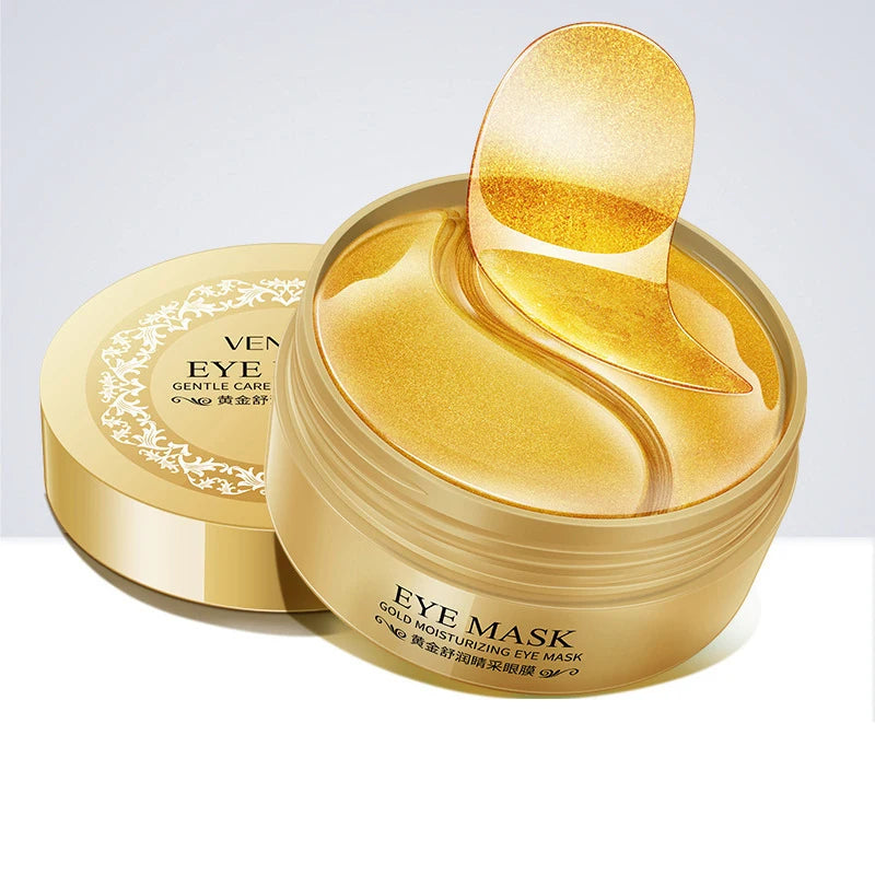60Pcs/Box Seaweed Gold Collagen Eye Mask anti Dark Circles Removal Eyes Bags Moisturizing Anti-Aging Eye Patches Eyes Gel Mask