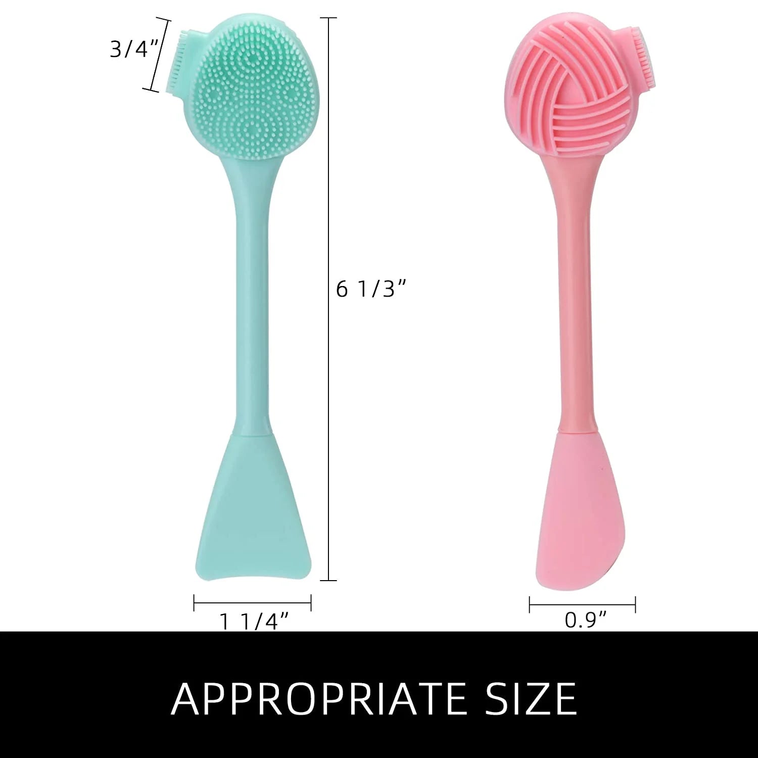"4 in 1 Face Scrubber, Face Scrubber, Nose Cleaning, Cream Applicator, Mask Collector, Facial Exfoliator Cleansing Brush, Great for Face Clean, Care, and Make Up."