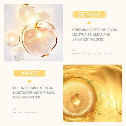 BIOAQUA Rice Raw Pulp Facial Cleanser Face Wash Foam Skincare Moisturizing Skin Brightening Rejuvenation Face Cleanser Skin Care