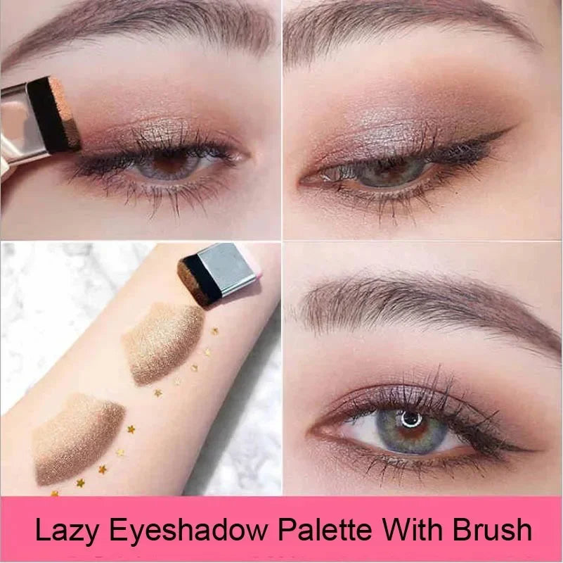 2 Colors Gradient Lazy Eye Shadow Stick Matte Shimmer Lasting Waterproof Eyeshadow Professional Charming Eyes Make up Cosmetics