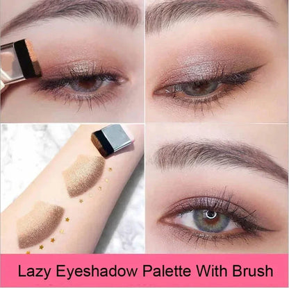 2 Colors Gradient Lazy Eye Shadow Stick Matte Shimmer Lasting Waterproof Eyeshadow Professional Charming Eyes Make up Cosmetics
