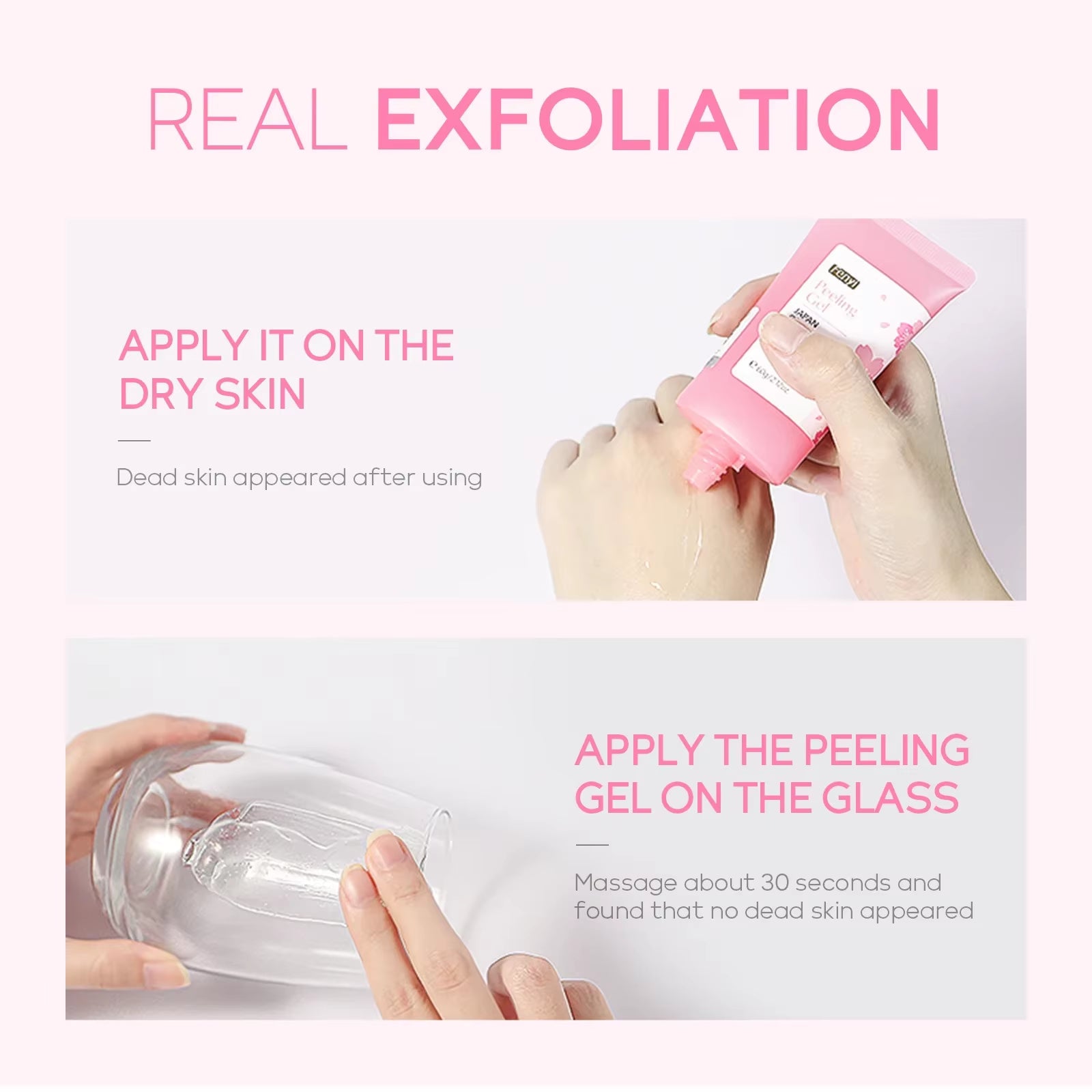 Sakura Deep Cleaning Exfoliating Gel - Whitening & Moisturizing Facial Scrub for Radiant Skin (60G)