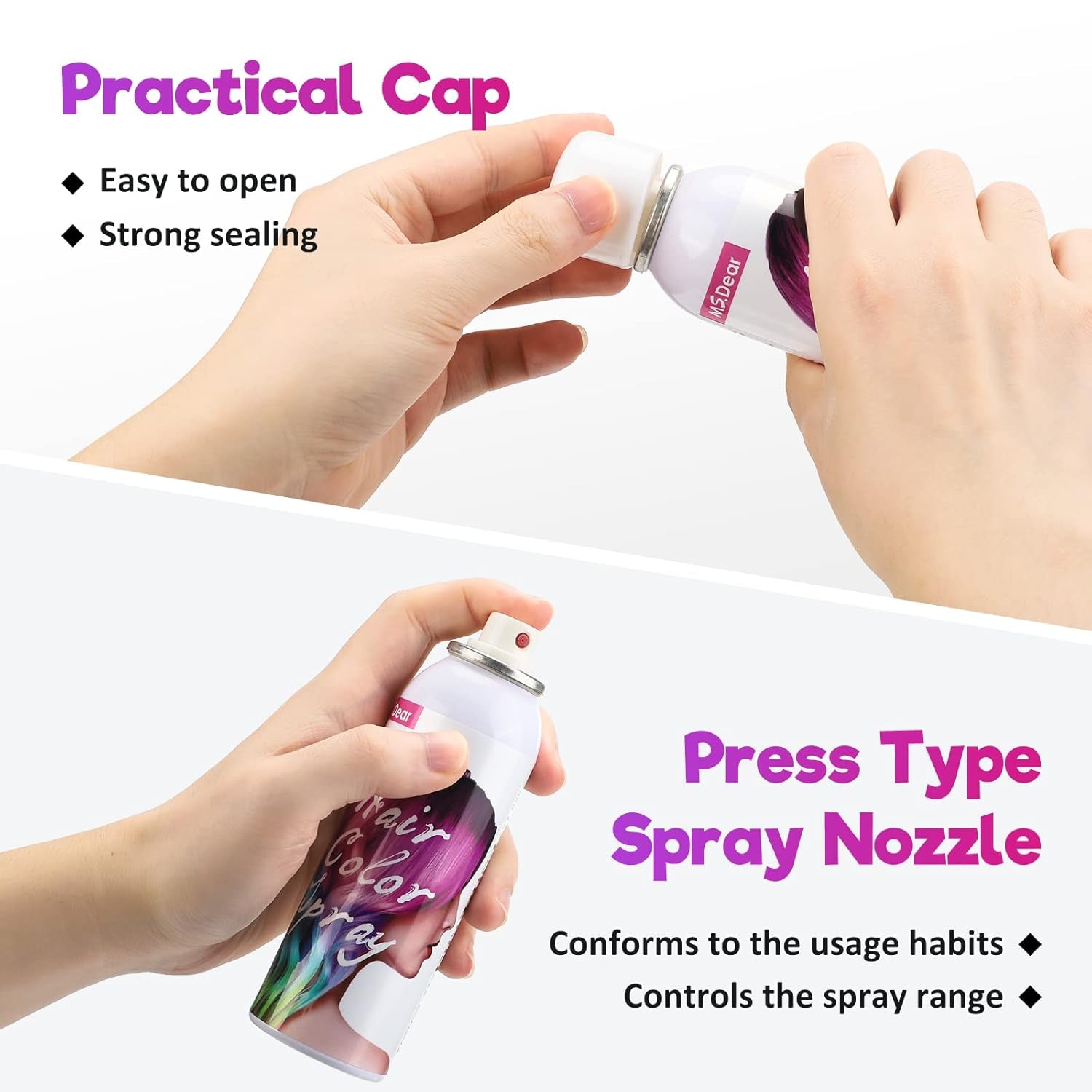Temporary Green Hair Spray for Parties and Events - One-Time Use Wash-Off Hair Dye for Crazy Hair Day 100ML