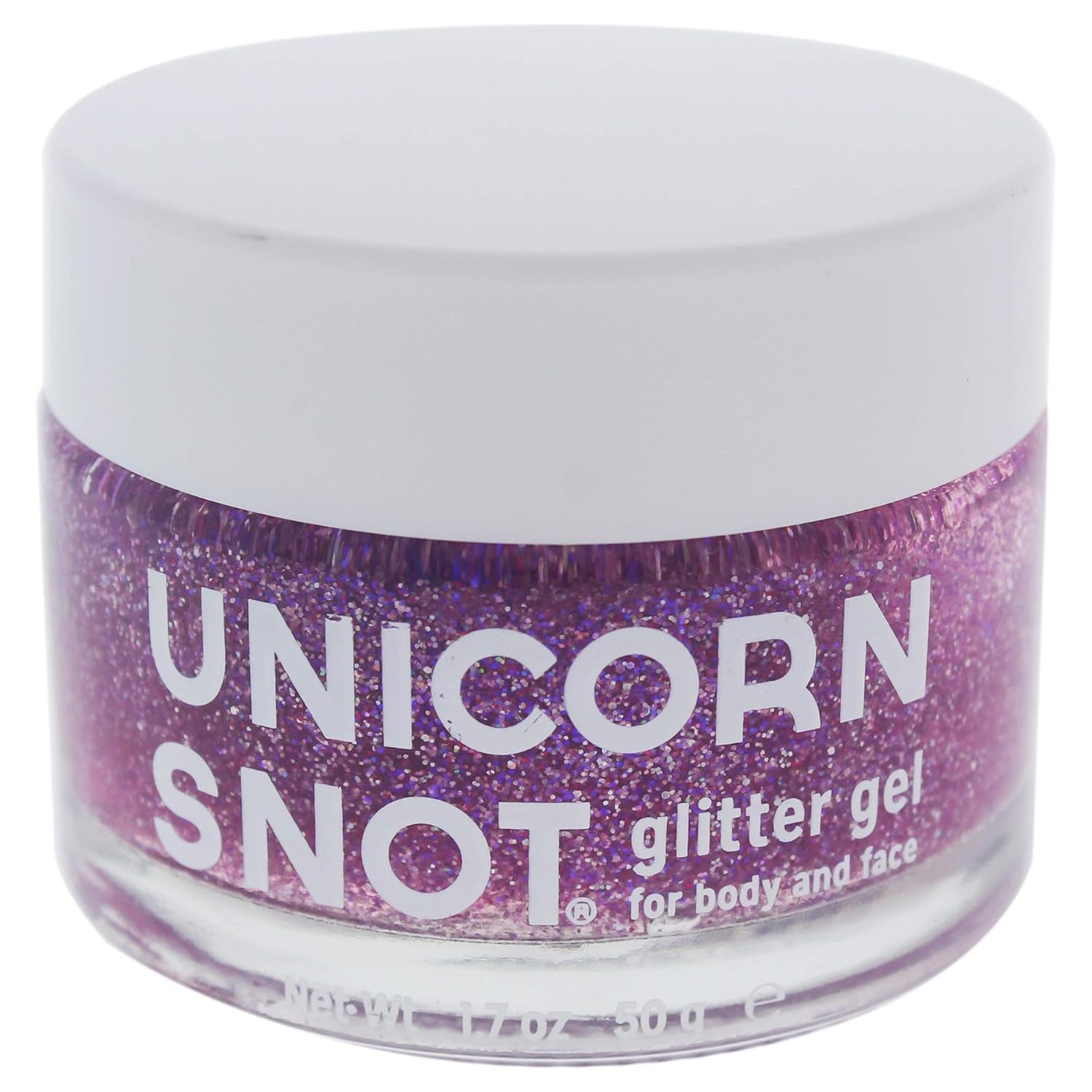Holographic Body Glitter Gel - Vegan & Cruelty Free, Perfect for Festival, Rave, Halloween, Costume, Purple, 1.6Oz