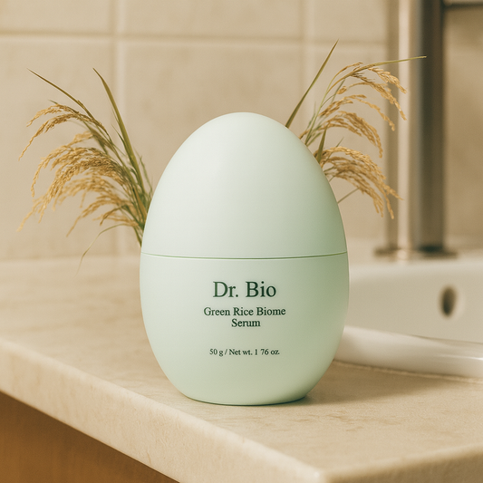 Dr.Bio Green Rice Biome Serum with Probiotic Reduce Dark Spots Treat Hyperpigmentation & Freckles Radiant Skin Skin Barrier Protection Fragrance-Free Vegan Korean Skin Care for sensitive skin