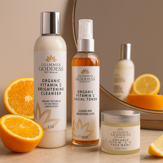 Vitamin C Brighter Skin Organic Skin Care 3 Step Cleansing Kit