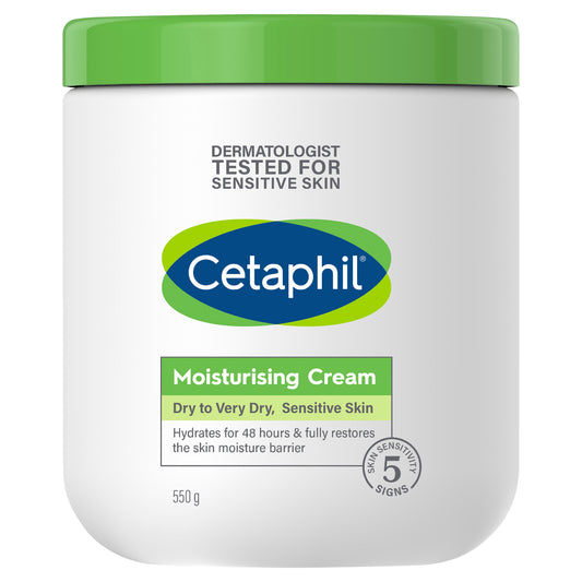 Cetaphil Soften Moisturising and Protect Dry Sensitive Skin Cream 550G