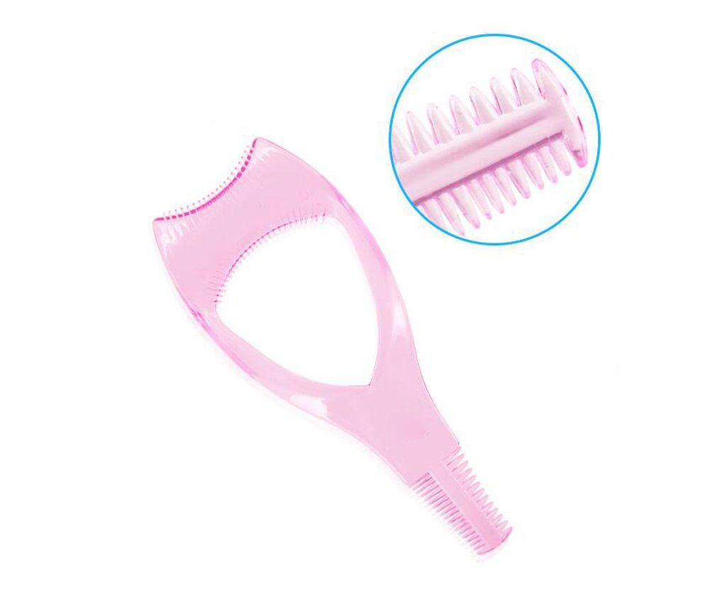 2PCS Plastic Eyelash Mascara Guard Applicator with Comb -Beauty Make up Eyes Mascara Applicator Upper Makeup Tools(Color Random)