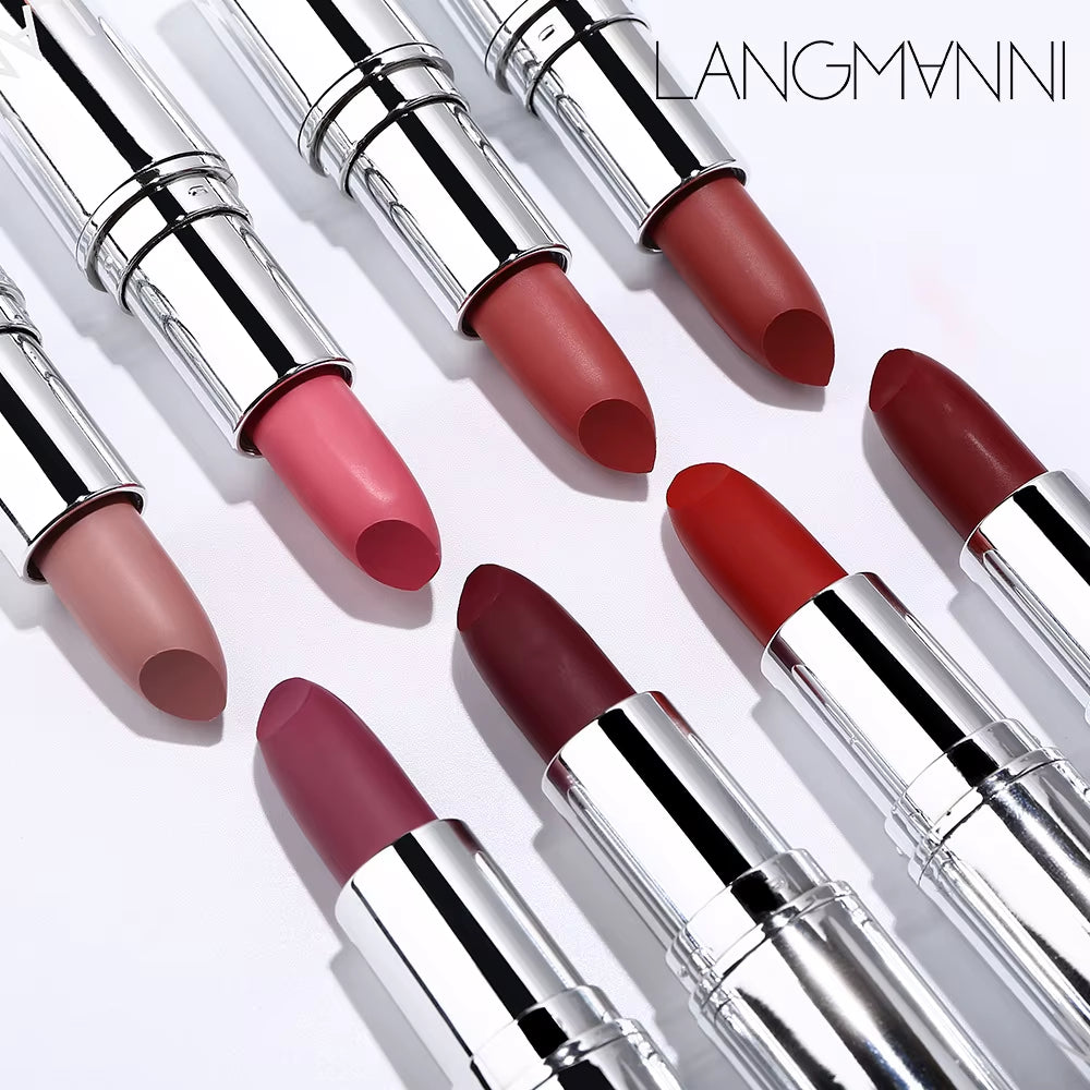 Matte Lipstick Waterproof Velvet Lips Stick 8 Colors Sexy Non-Stick Cup Make-Up Lipgloss Lipstick