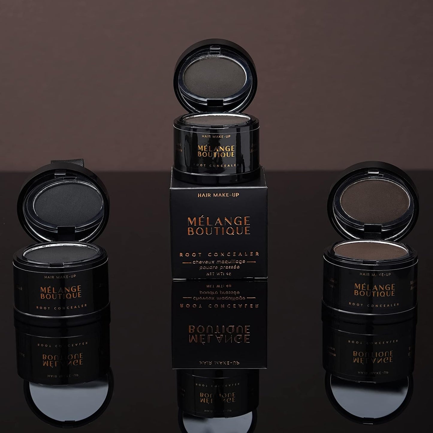 Hairline Powder Instant Formula (Medium Brown) - Root Touchup for Gray Hair, Concealer for Thinning & Bald Spots