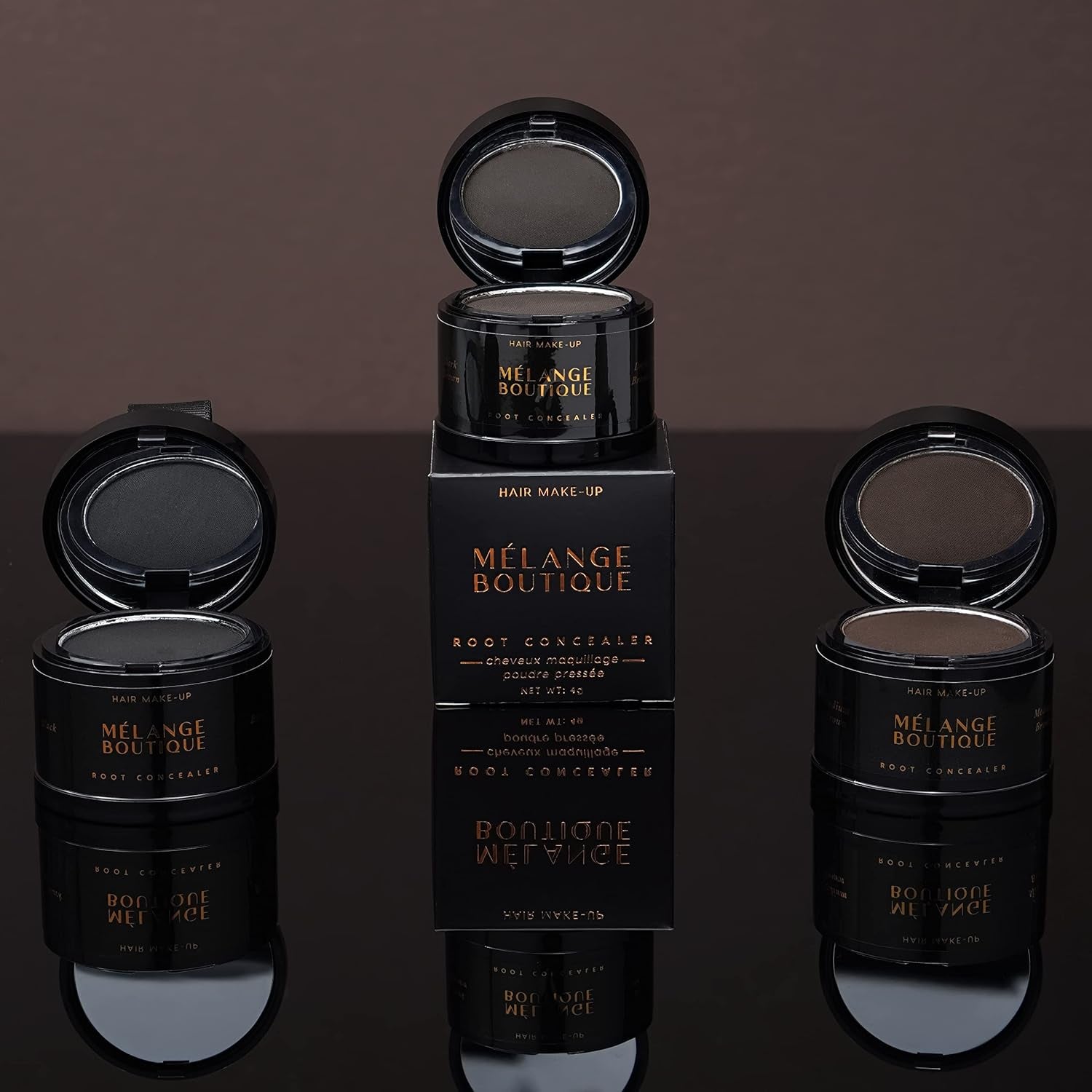 Hairline Powder Instant Formula (Medium Brown) - Root Touchup for Gray Hair, Concealer for Thinning & Bald Spots