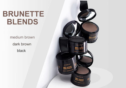 Hairline Powder Instant Formula (Medium Brown) - Root Touchup for Gray Hair, Concealer for Thinning & Bald Spots