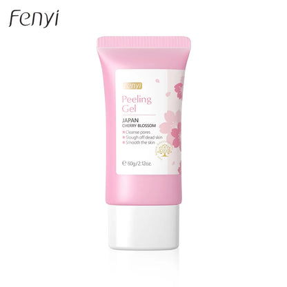 Sakura Deep Cleaning Exfoliating Gel - Whitening & Moisturizing Facial Scrub for Radiant Skin (60G)