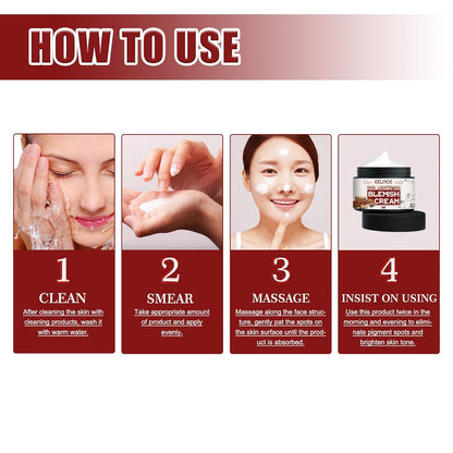 Whitening Spot Lightening Cream Lighten Spot Skin Cream Moisturizing Repair Skin Cream Brighten Skin Tone Brightening and Exfoliating Gentle Facial Cream