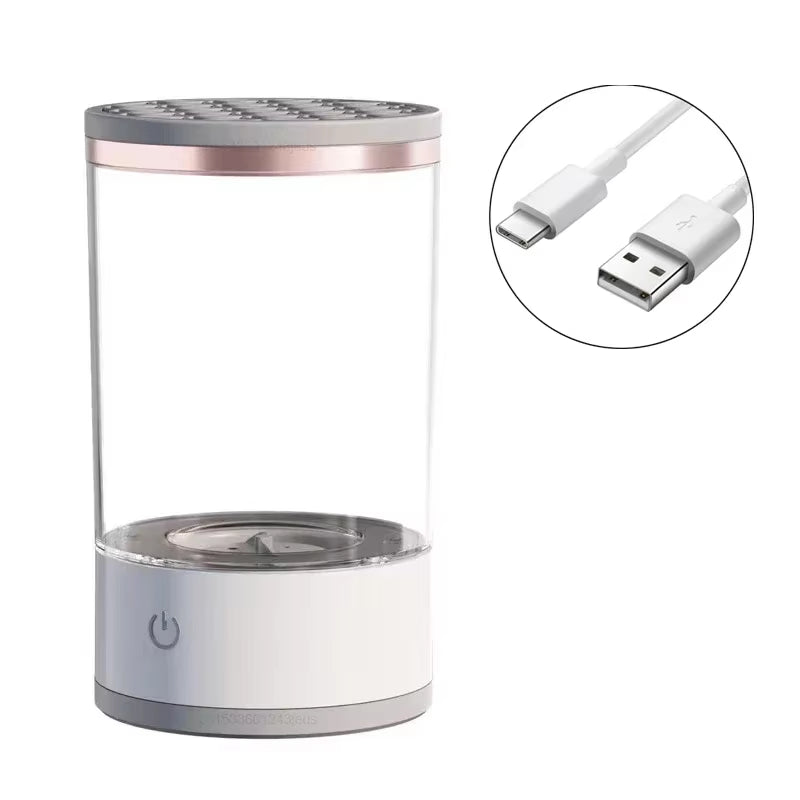 Rechargeable Electric Makeup Brush Cleaner - Automatic Cleaning Stand for Effortless Brush Care