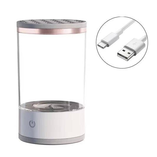 Rechargeable Electric Makeup Brush Cleaner - Automatic Cleaning Stand for Effortless Brush Care