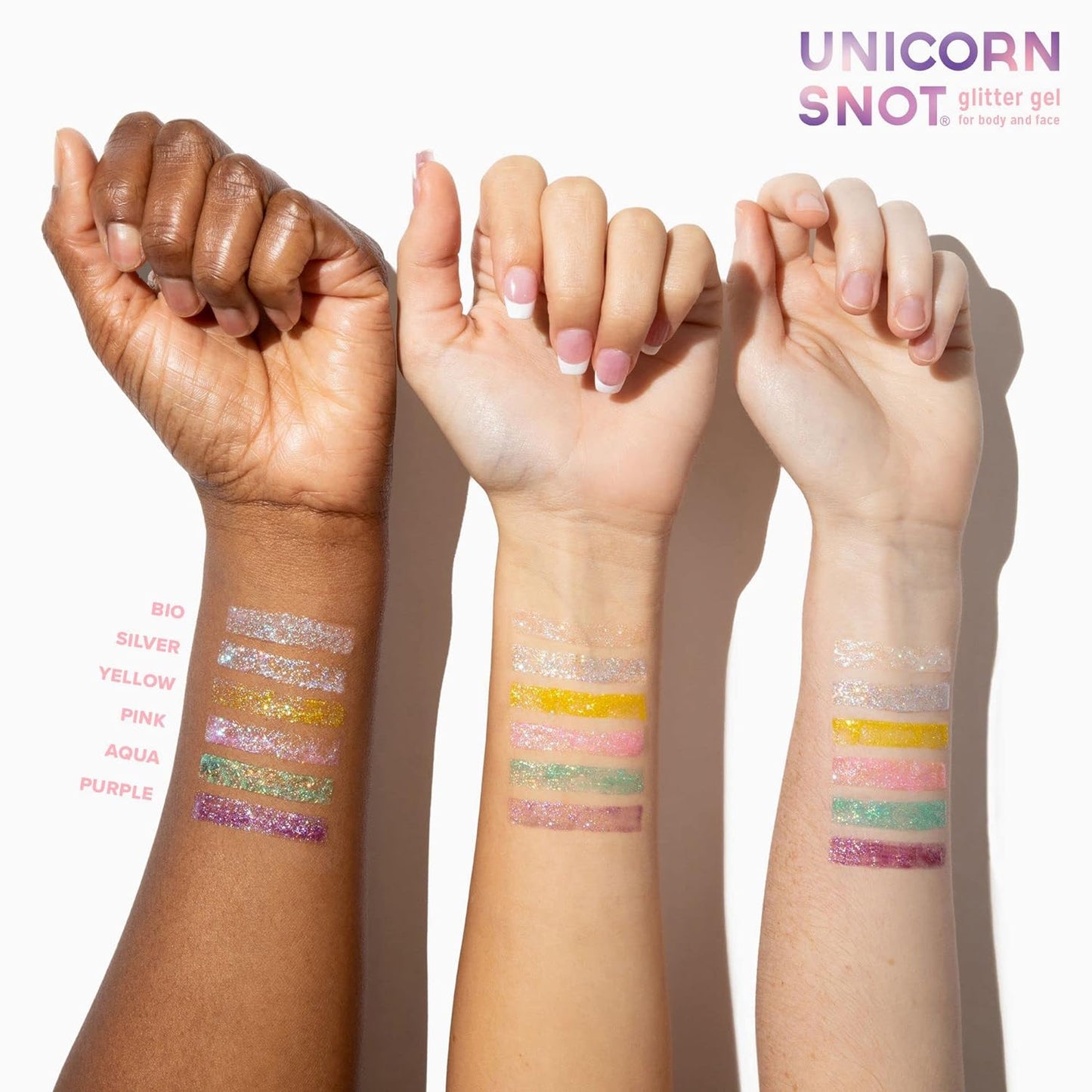 Holographic Body Glitter Gel - Vegan & Cruelty Free, Perfect for Festival, Rave, Halloween, Costume, Purple, 1.6Oz
