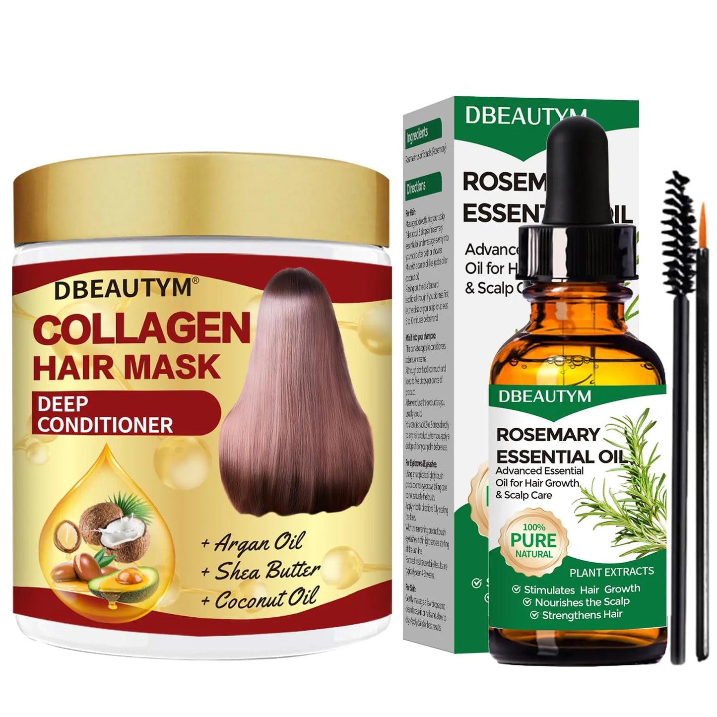 Rosemary Oil for Hair GrowthRosemary Essential OilsNatural Rosemary Oil for Hair Loss TreatmentStimulates Hair GrowthCollagen Hair Treatment Hair MaskNatural Deep Conditioner Hydrating Hair Mask