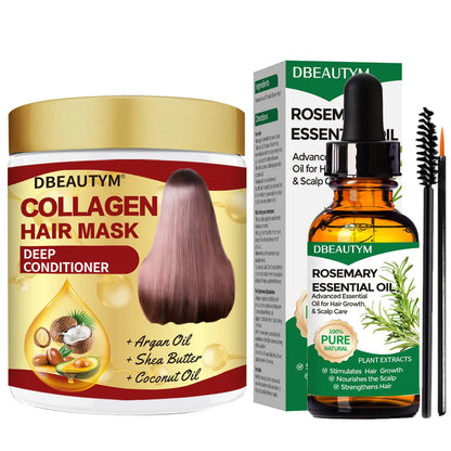 Rosemary Oil for Hair GrowthRosemary Essential OilsNatural Rosemary Oil for Hair Loss TreatmentStimulates Hair GrowthCollagen Hair Treatment Hair MaskNatural Deep Conditioner Hydrating Hair Mask